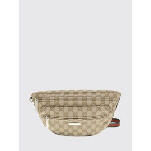 Gucci Men Gucci Gg Monogram Jacquard Fabric Bum Bag With Logo Strap
